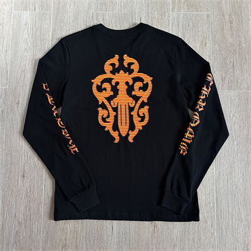 chrome hearts dagger vine graphic v neck short sleeve t-shirt